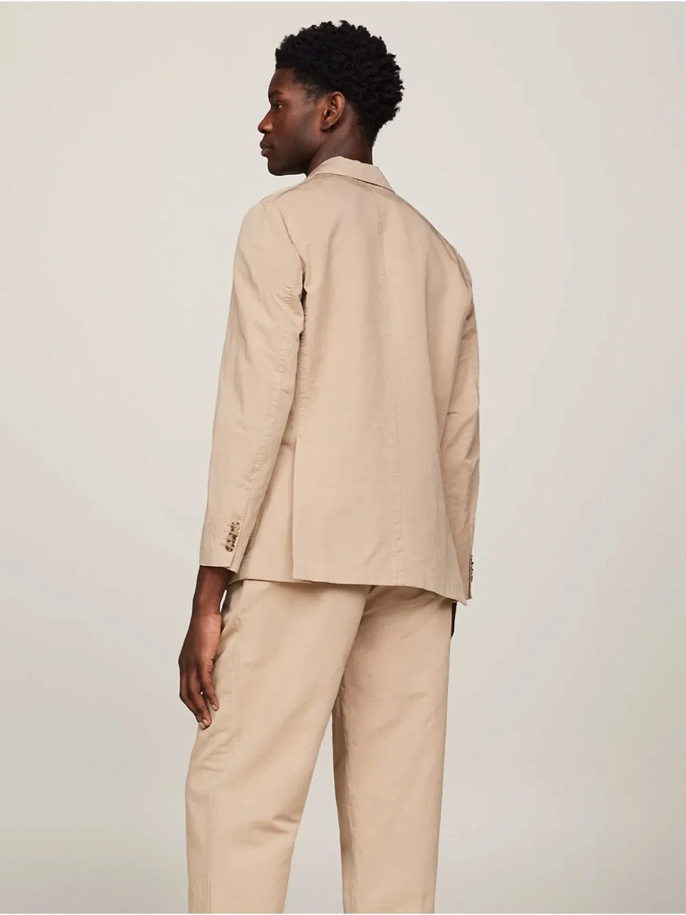 Tommy Hilfiger Men's Beige Suit Jacket and Pants set